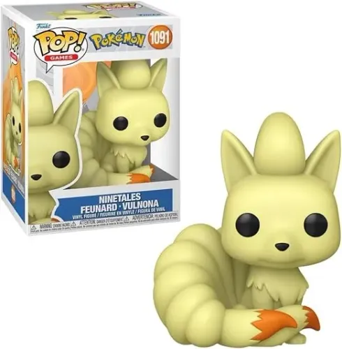 Candide, Boneco, Funko POP! Ninetales, Pokémon - 10 cm