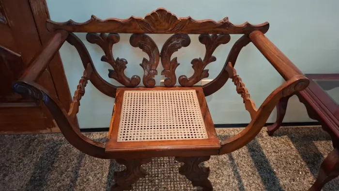 Cadeira namoradeira madeira
