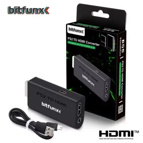 Adaptador HDMI PS2/PS3 Bitfunx Original - Conversor para TV moderna