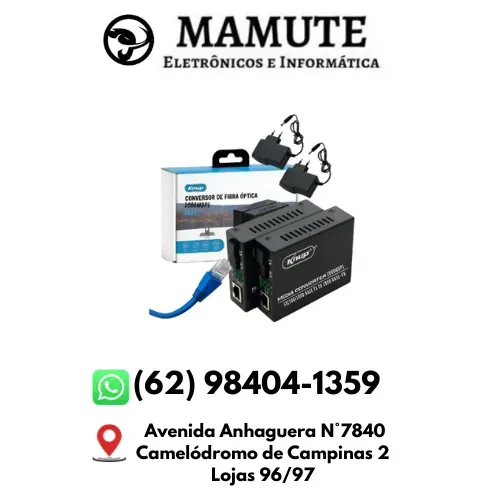 Conversor De Fibra Optica 1000 Mbps Midia Gigabit - kp Ad147