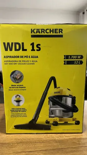 Aspirador De Pó E Água Inox 12l 1700w (wdl 1s) Karcher