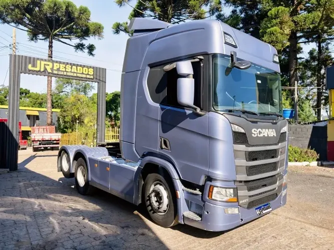 scania ntg r450 ano 2021 teto mais alto completo trucado 6x2