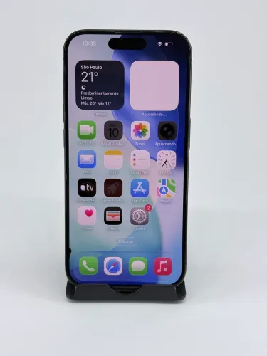 iPhone 15 Pro titânio-preto 128Gb