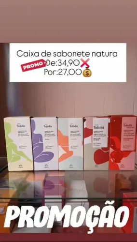 Caixa de Sabonetes Natura