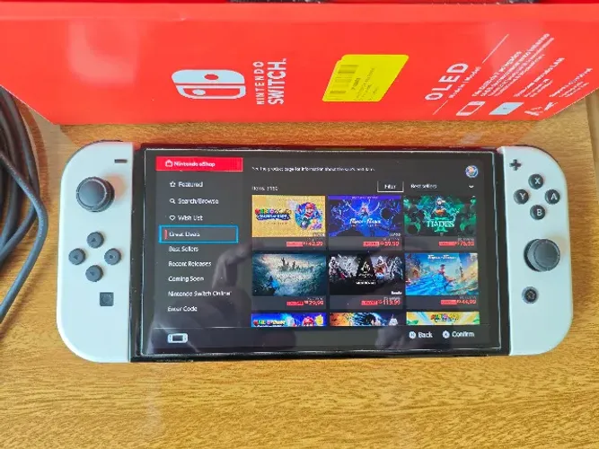 Nintendo Switch OLED Completo 128gb Perfeito Único Dono