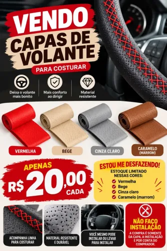 Capa de Volante 17 reais