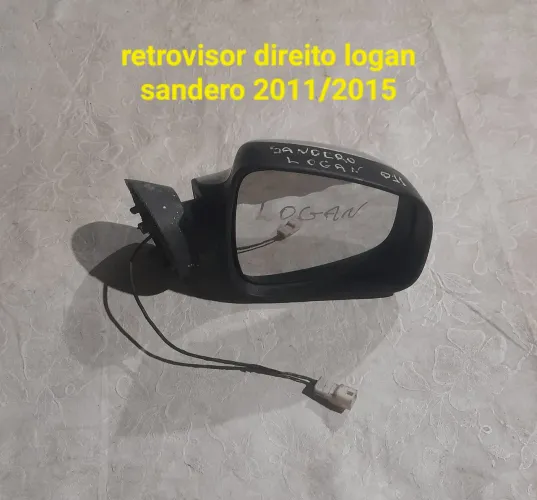 Retrovisor logan sandero elétrico 2011 a 2015 