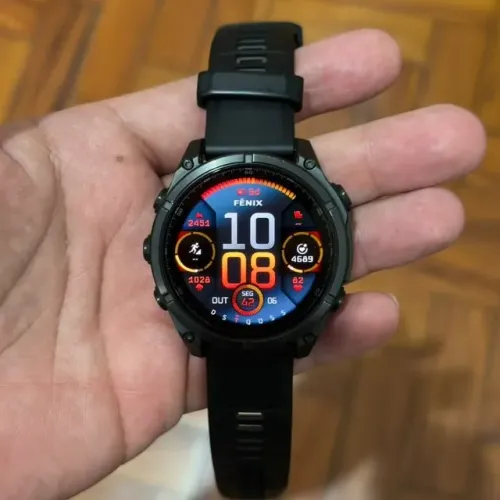 Garmin Fenix 8 47mm AMOLED Sapphire Titânio - com nota fiscal e caixa