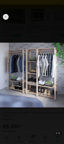 Conjunto armário de pallet