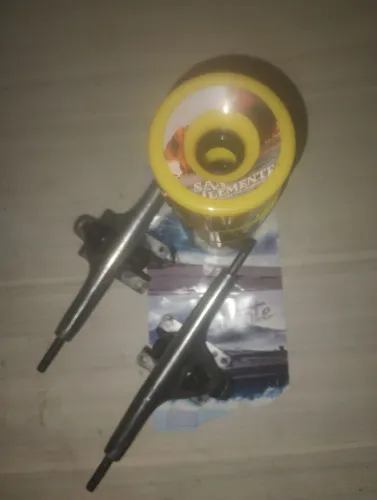 Truck invertido(usado) e Roda longboard(zeroooo)