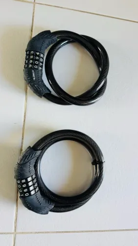 Kit com 2 cadeados Atrio para bicicleta com segredo numérico
