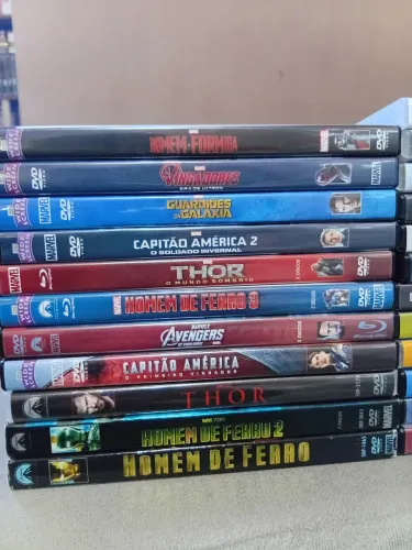 DVDs e blu-rays Marvel em excelente estado