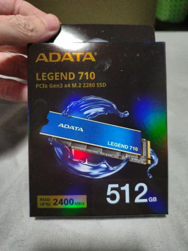 SSD NVMe M.2 ADATA LEGEND 710 512GB NOVO LACRADO | PCIe Gen3 x4 SUPER RÁPIDO. R$ 550,00