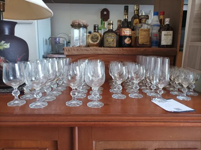 Aparelho de Jantar em Cristal Legítimo - 55 Peças + Jogo de Whisky
