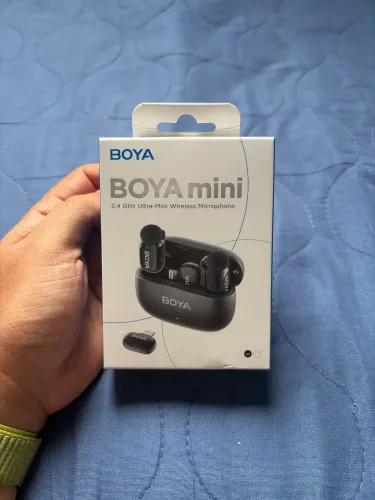Microfone Sem Fio Boya Mini-12 Lapela