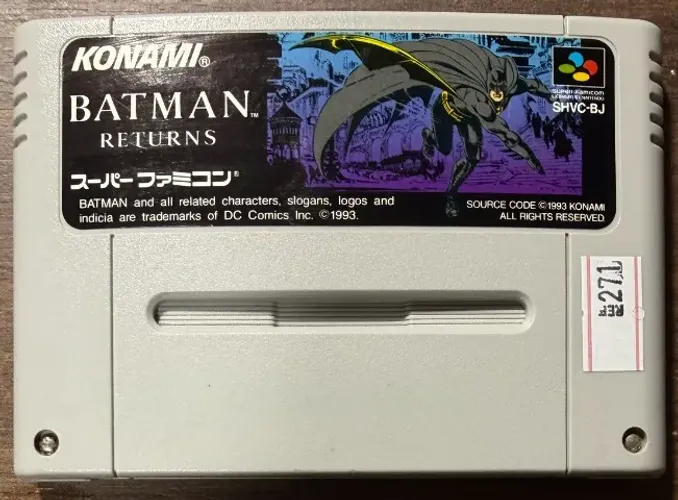 Batman Returns Original SNES Super Nintendo SFC Super Famicom 271