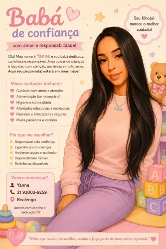 Babá mega especial para seu(a) pequeno(a) ?
