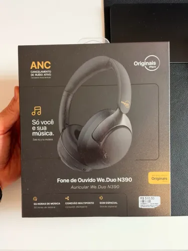 Fone de ouvido WeDuo N390 Cancelamento Ativo Ruído
