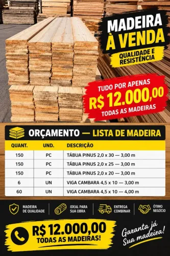 tábuas de pinos