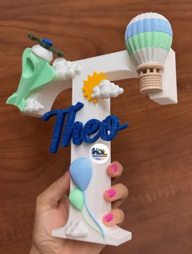 Letreiro personalizado infantil para decoração  de quartos