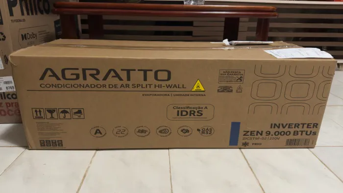 Ar condicionado Agratto inverter 9mil lacrado com nota e garantia