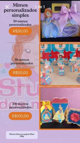 Mimos personalizados para aniversário