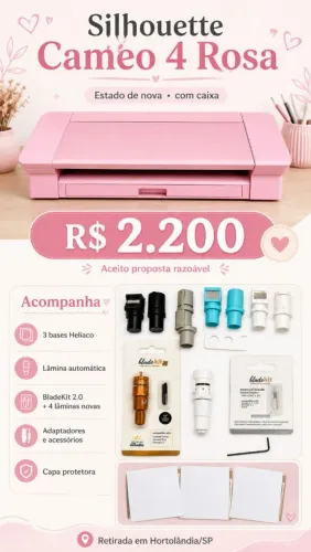 Silhouette cameo 4 + acessórias