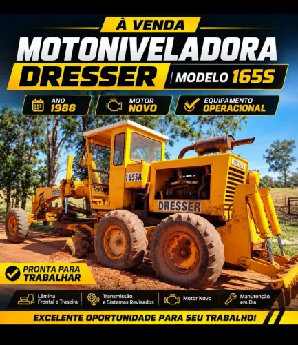 Motoniveladora Dresser - Modelo 165s - Ano 1988