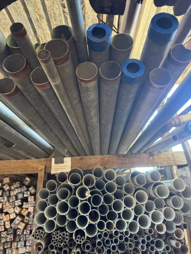 BARRA TUBO 6,0 Mts X 100mm FERRO GALVANIZADO 