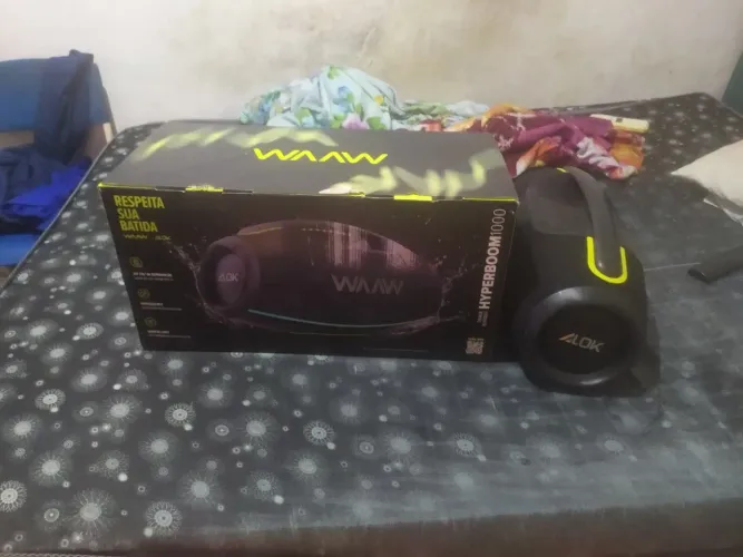Caixa de som Waaw Alok boombox