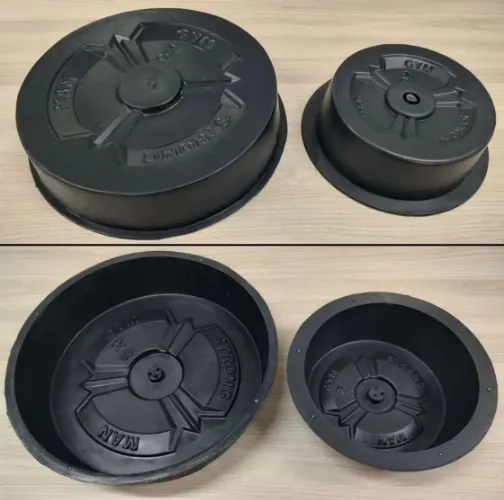 2 Formas para fabricação de anilhas e halteres 5 e 12 kg