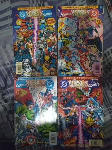 DC VS MARVEL coleção completa com as 3 mini séries + AMÁLGAMA mini série completa