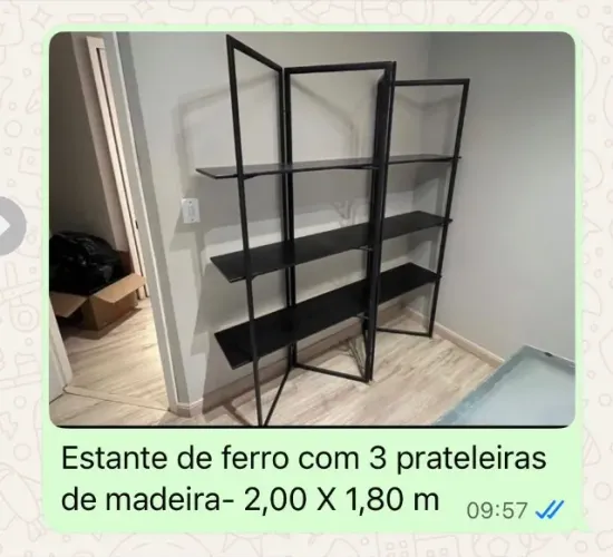 Estante de Ferro Moderno Reforçado