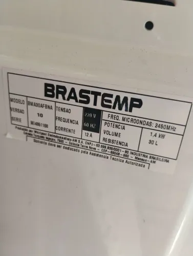 Microondas Brastemp inox 30l grande 