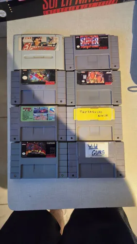 Vendo lote de 08 jogos de super Nintendo 