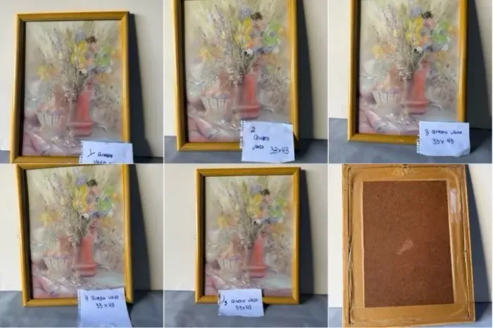 5 molduras quadros para restaurar excelente preço 33 x43