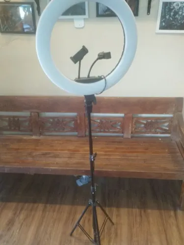 Ring light com tripé