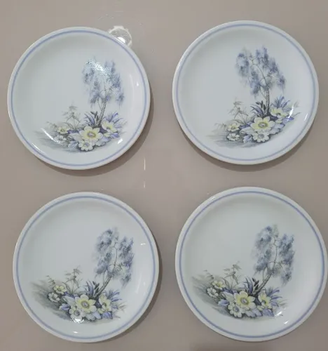 4 pratos para sobremesa - porcelana Schmidt