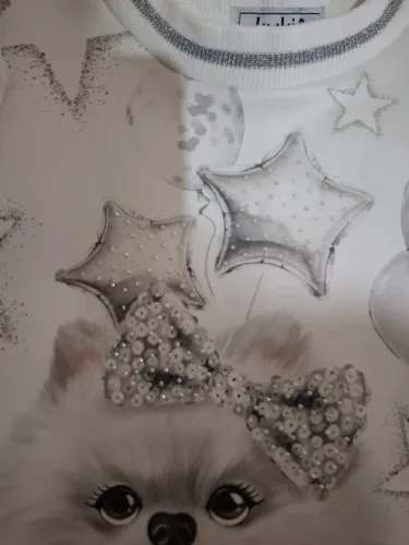Vestido Branco Cachorrinhos 