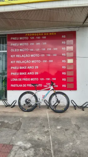 Placa outdoor para loja de bike e moto acm acrílico 2.40 x 2.90