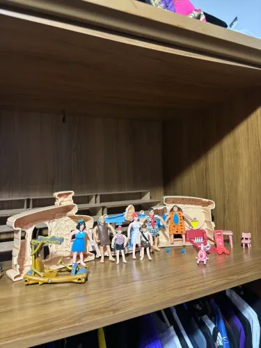 Flintstones Bedrock Bowl-O-Rama com bonecos anos 90