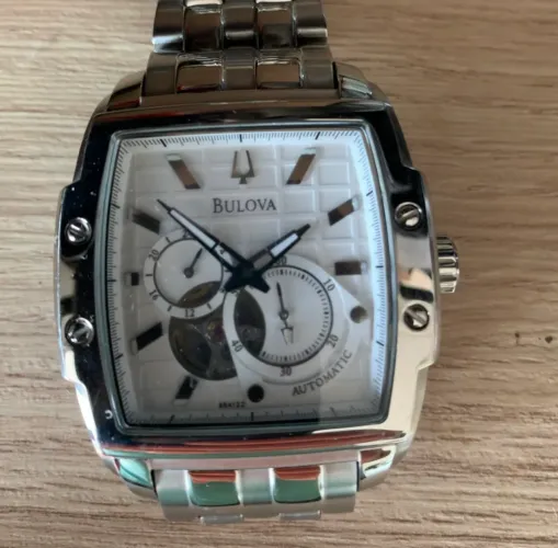 Relógio Bulova Quadrado Automático - Pulseira Aço