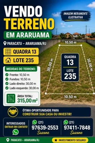 Terreno Araruama Paracatu