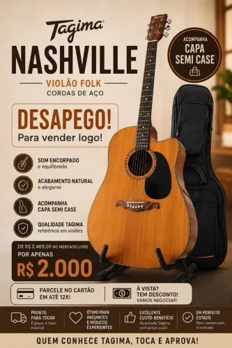 Violão Tagima Nashville (Relíquia)