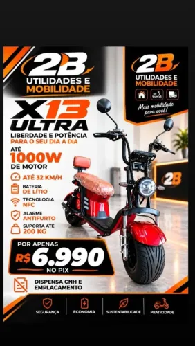 VENDO X13 ULTRA 1000 W ENTREGA GRÁTIS NO RIO DE JANEIRO R$ 7000