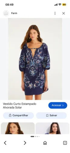 Vestido curto farm