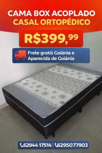 Cama box acoplado casal 