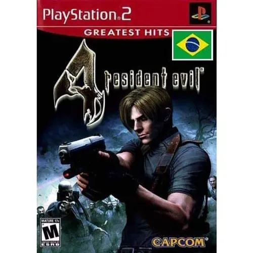 Resident Evil 4 Dublado em Português PT-BR Mídia Física para PS2 Playstation 2
