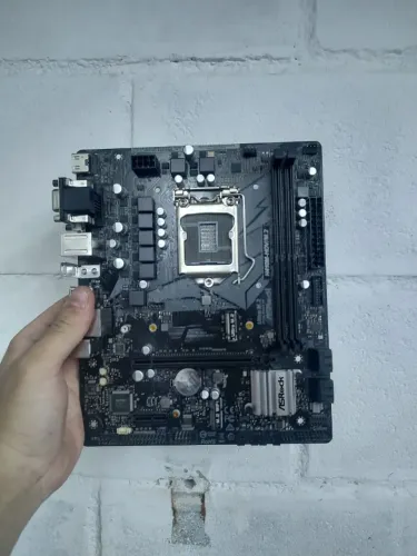 Placa Mãe ASRock H410M-HDV com slot M.2 (Intel LGA 1200) - Impecável