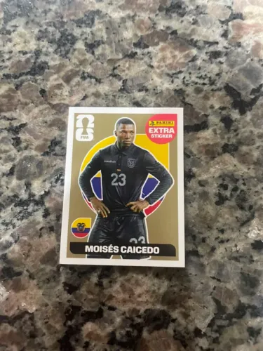 ? EXTRA STICKER 2026 " MOISÉS CAICEDO" GOLD
